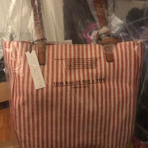 Sole society vegan leather strap tote